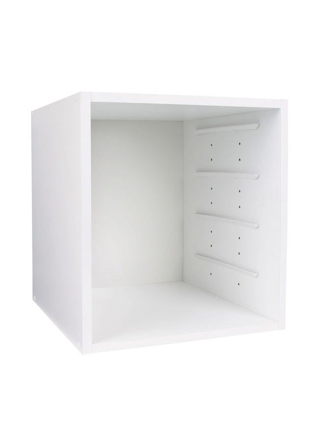 ArtBin 6855SC Super Satchel Cube - 15.5 x 16.75 x 15.625 in. Arts and Crafts Supply Storage with Pre-Drilled Holes, 6 Rail Set, Customizable, White - Image 2
