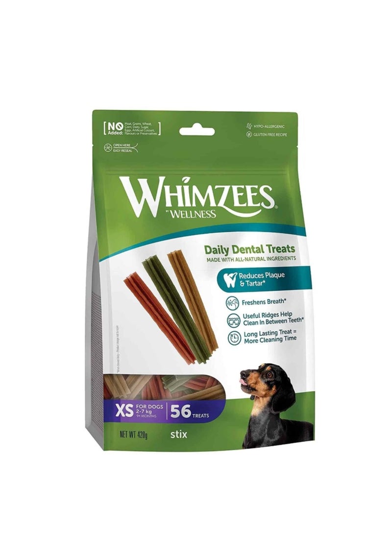 WHIMZEES - Whimzees - Stix Xtra Small Mix Brown / Green / Orange 48+8 Pcs - Image 1