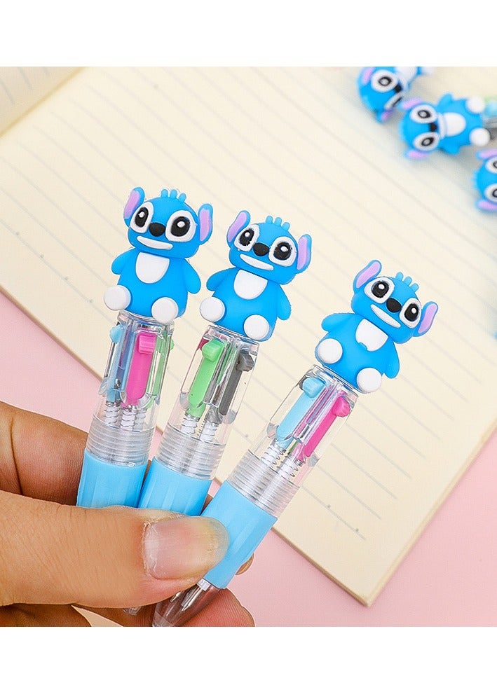 STITCH 4 Pcs Stitch Blue Rollerball Pen Set For Kids And Students - Image 1