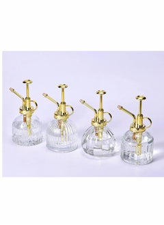 KASTWAVE Glass Plant Mister Spray Bottle, 6 Inches Clear Glass Water Spray Bottle with Gold Top Pump Small Watering Can, Small Plant Sprayer Mister for Indoor Outdoor House Plant (Clear + Gold)  - Image 5