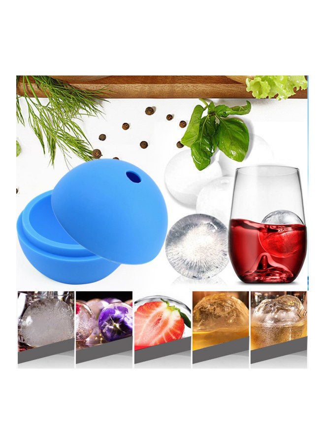 NIBEMINENT Ice Ball Maker Mold Sky Blue 8x7x8centimeter - Image 4