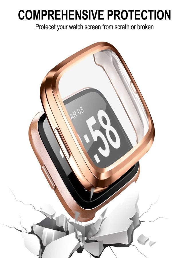 عبوة من 3 واقيات شاشة لساعة Fitbit Versa 2، غطاء حماية شامل من مادة TPU، ملحقات متينة - Image 4