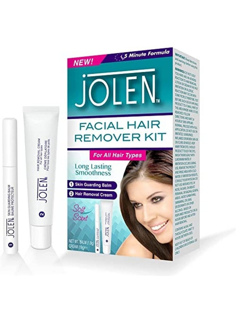 Jolen facial hair remover kit Blue - Image 1
