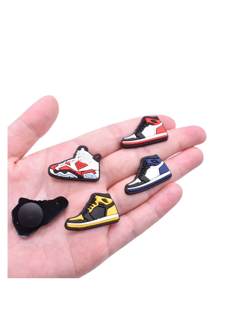 كابتن تيك 20 Pcs Shoe Charms Jibbitz Accessories for Croc Shoe Buckle Party Favors ​Mini Basketball Decoration Charm for Women Girls Men Party Favor Wristband Decoration - Image 3