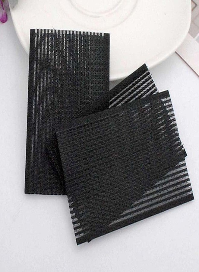 Tustao 10PCS Coffee Bangs Posts, Square Plastic Paste Hair Pads, Easy-to-Use Hair Styling Tools and Grippers for Barbers - Clips and Barrettes - Image 4