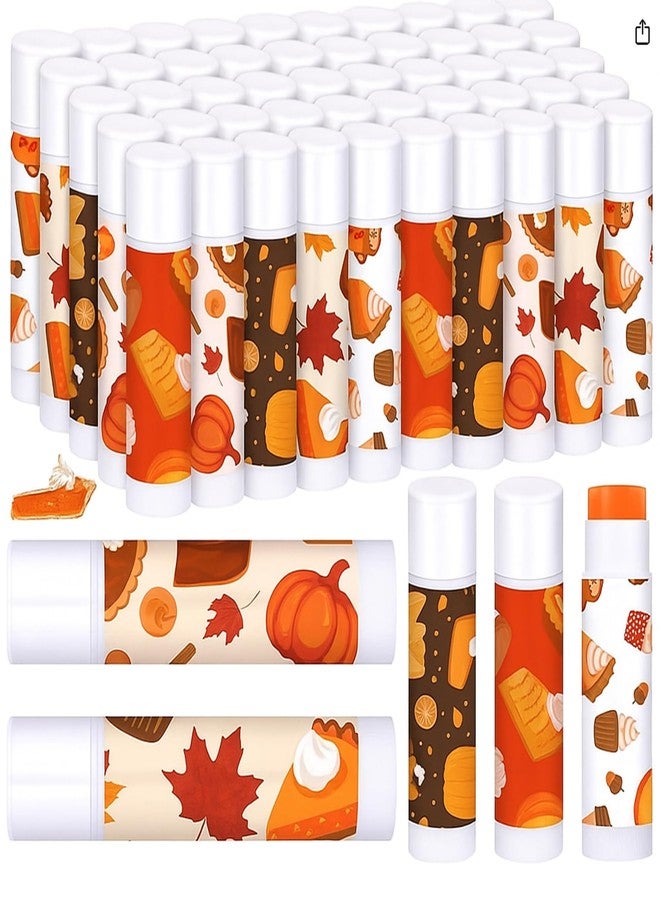 Siifert 25 Pcs Thanksgiving Pumpkin Pie Scented Lip Balms Bulk Thanksgiving Party Favors Fall Party Gifts Autumn Lip Balms Fall Goodie Bag Basket Stuffers Favors for Women Employee (Vintage) - Image 1