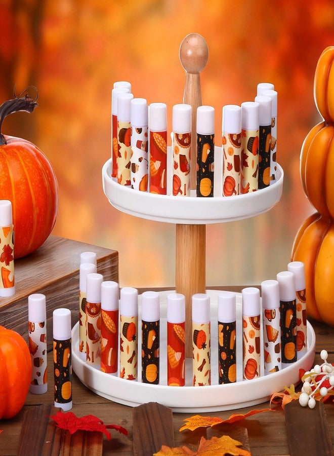 Siifert 25 Pcs Thanksgiving Pumpkin Pie Scented Lip Balms Bulk Thanksgiving Party Favors Fall Party Gifts Autumn Lip Balms Fall Goodie Bag Basket Stuffers Favors for Women Employee (Vintage) - Image 3