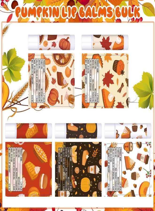 Siifert 25 Pcs Thanksgiving Pumpkin Pie Scented Lip Balms Bulk Thanksgiving Party Favors Fall Party Gifts Autumn Lip Balms Fall Goodie Bag Basket Stuffers Favors for Women Employee (Vintage) - Image 4
