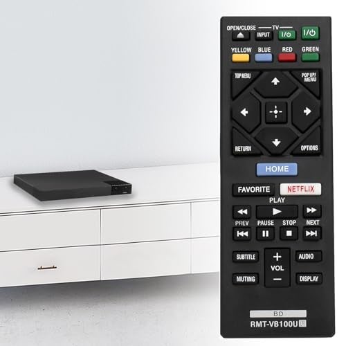 Vinabty New RMT-VB100U Replaced BLU-RAY Player Remote fit for Sony Player BDP-BX150 BDP-BX350 BDP-BX550 BDP-BX650 BDP-S1500 BDP-S2500 BDP-S2900 BDP-S3500 BDP-S4500 BDP-S5500 BDP-S6500 BDP-S3700 BDP-BX370 - Image 5