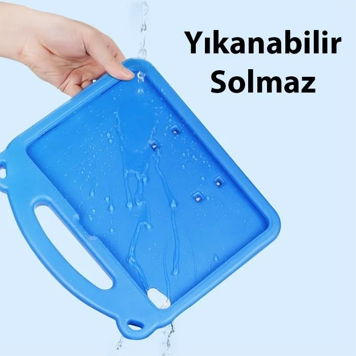 بولهاموبيل Polham Apple Ipad 10.2 Inch 2022 Compatible Shock Absorbing Tablet Case for Children, with Handle, Pen Domestic