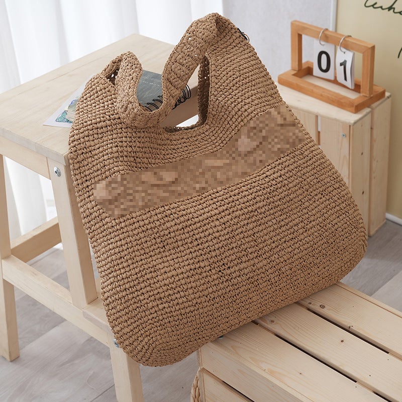 Sunny Summer Woven Tote Bag for Women - Image 2