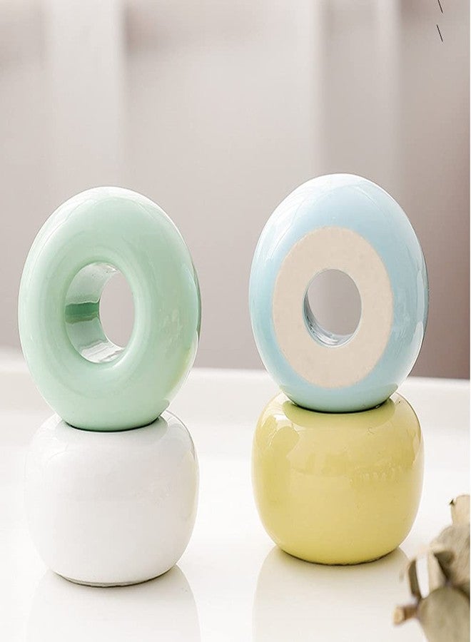 Lokusel 2 Pcs Mini Ceramics Toothbrush Holder,Individual Toothbrush Stand for Bathroom Vanity Countertops Dresser(White) - Image 4