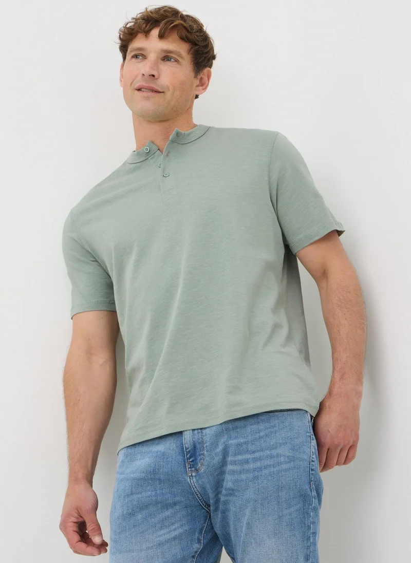 Matalan Sage Grandad T-Shirt
