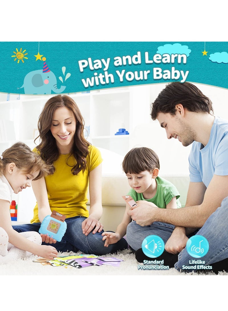 ألعاب تعلم اللغة العربية والإنجليزية للأولاد والبنات من 3 إلى 6 سنوات 224 كلمة بطاقات فلاش ناطقة للأطفال علاج النطق ألعاب التوحد للأطفال المصابين بالتوحد ألعاب منتسوري هدايا  للأطفال - Image 4