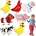 KINYFY 6 Pcs Walking Animal Balloons Farm Animals Balloons Walking Foil Mylar Balloon Farm Birthday Decorations for Farm Theme Party Supplies Animal - Image 2