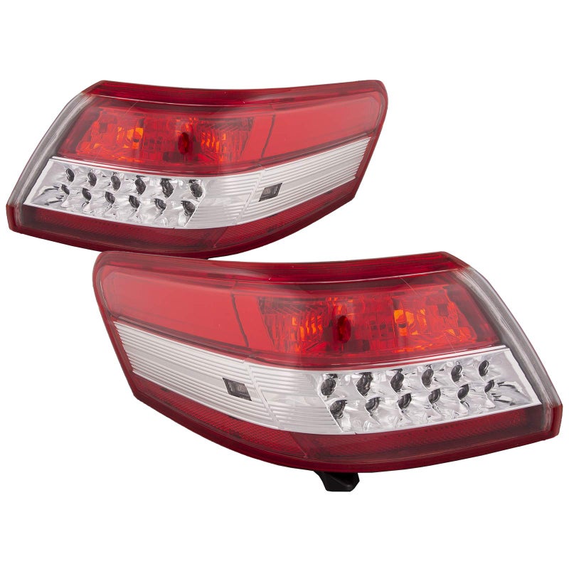 HEADLIGHTSDEPOT Tail Light Set Clear Lens On Body USA Built Compatible With Toyota Camry 20102011 Includes Left Driver And Right Passenger Side Tail Lights