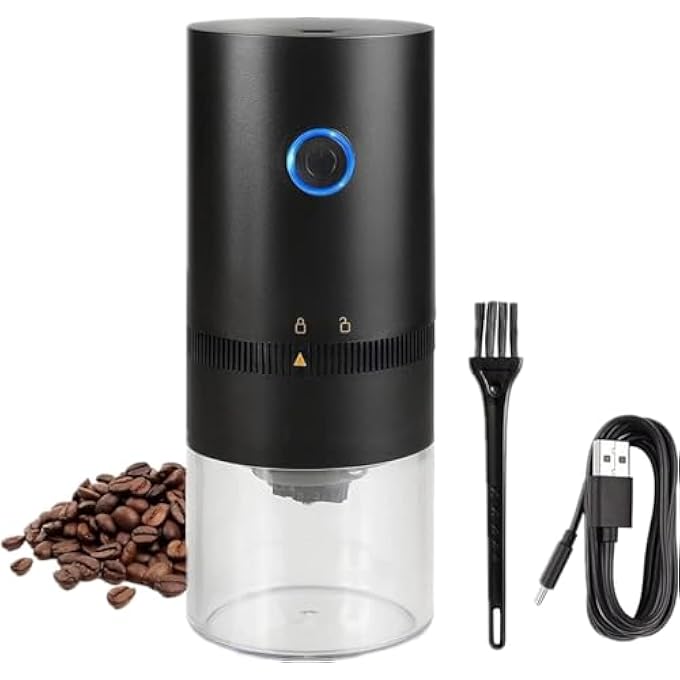 ECVV Portable Electric Burr Coffee Grinder Usb Rechargeable Multi Grind Setting For Espresso Drip Pour Over French Press - Image 1