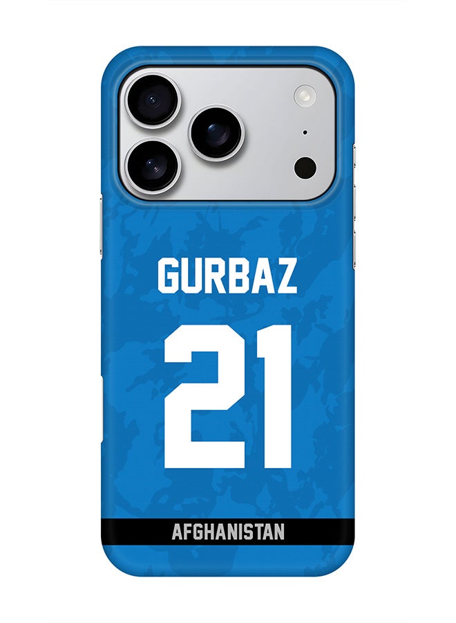 Stylizedd For iPhone 17 Pro,Case, [Compatible with MagSafe] Magnetic cover Slim fit Protection Matte, - Afghanistan Rahmanullah Gurbaz Jersey  21