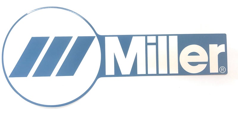 Miller Replacement Decal Miller Logo (3.5"" x 8.25"") - Image 1