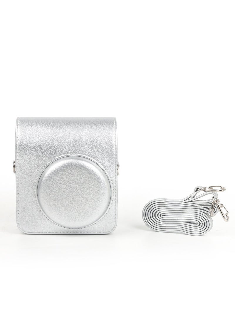 Arabest 1 x 5 pcs Retro Dustproof Instax Mini 40 Camera Bag Silver 