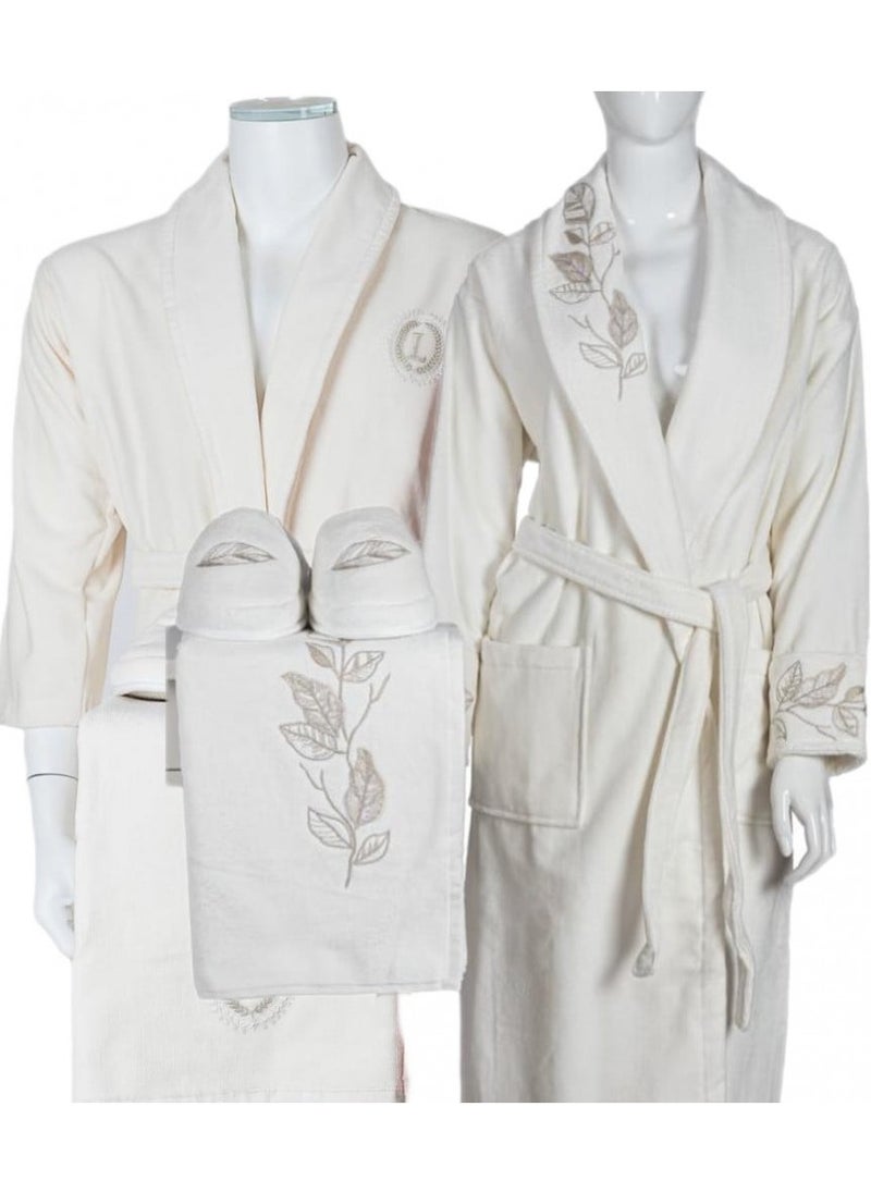 LAMA Home Tekstil Set Bathrobe Tree leave 