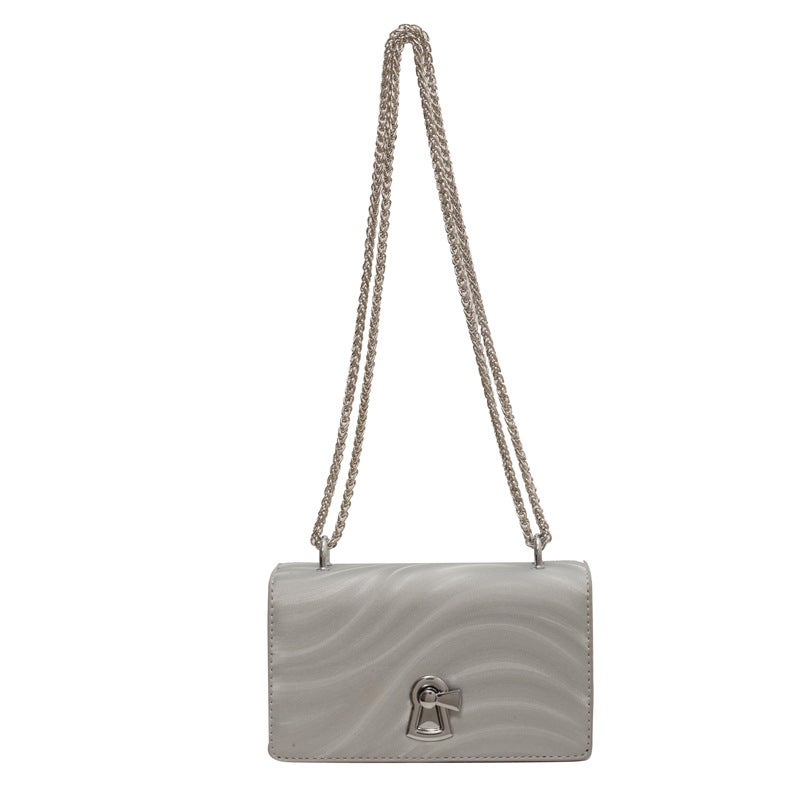 Ins Western Style Mini Bag For Women 2023 New Fashionable All-Match Textured Lipstick Bag High-Grade Chain Messenger Bag - Image 1