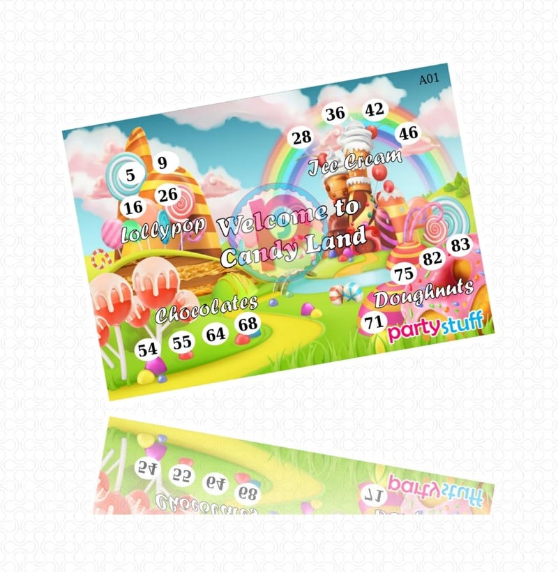 PartyStuff Tambola Housie - Candy Land kukuba 2 (24 Piece) - Image 2