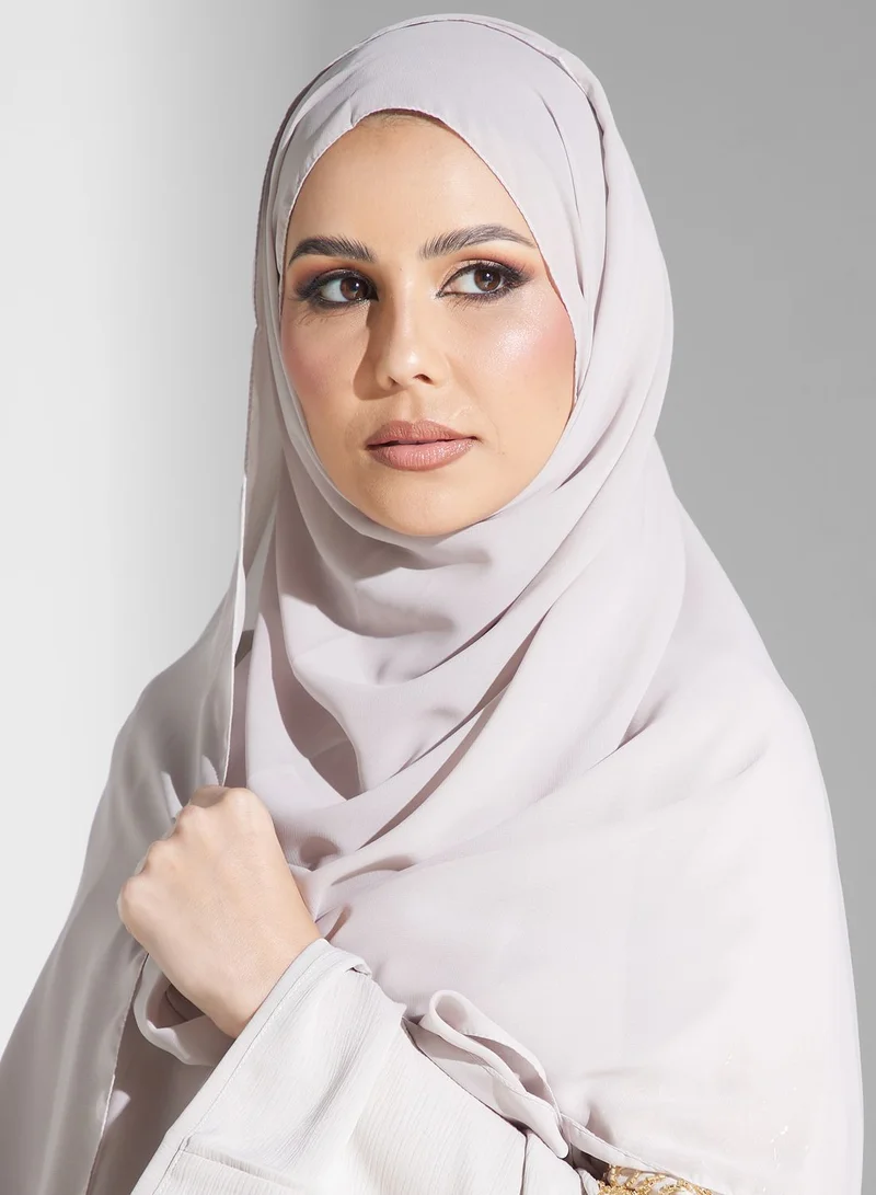 hayas closet Embellished Button Detail Abaya