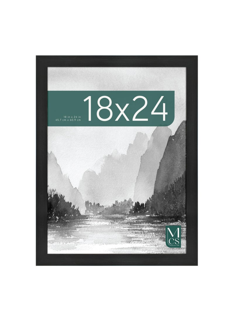 MCS MCS Museum Poster Frame 18x24 Onyx Woodgrain Vertical  Horizontal Wall Hanging Large Picture Frame for Photos Posters  Art Prints 1Pack 