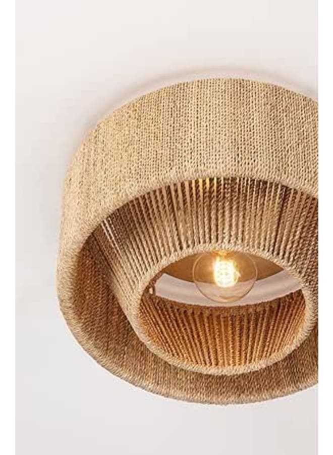 Makank Shop Boho Chandelier - Beige - 35 X 40 X 40 - Includes All Accessories Without Light Bulbs -