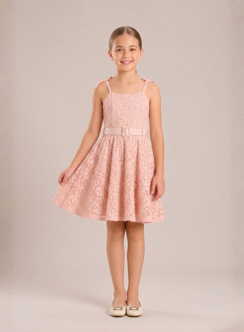 Luxe & Hardy Girl Daisy Daze Embroidered Dress - Image 1