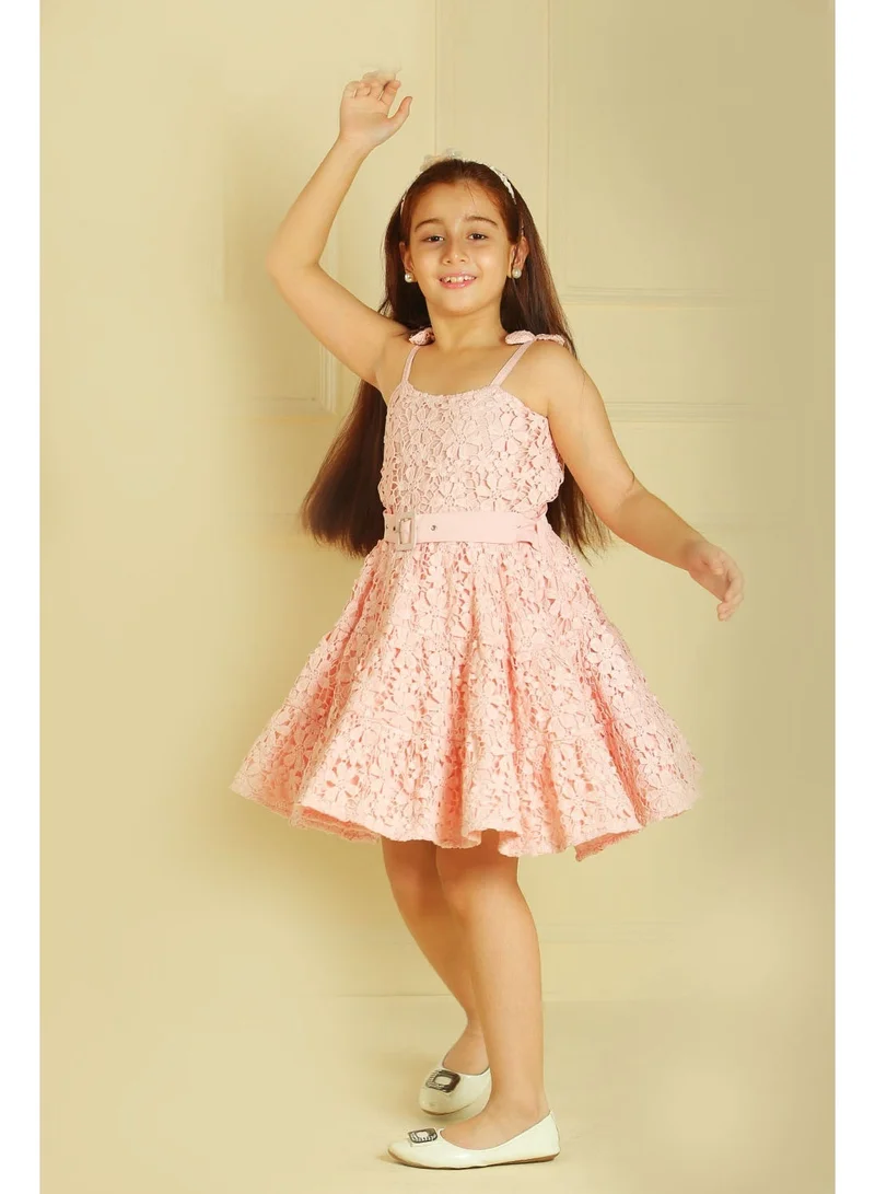 Luxe & Hardy Girl Daisy Daze Embroidered Dress