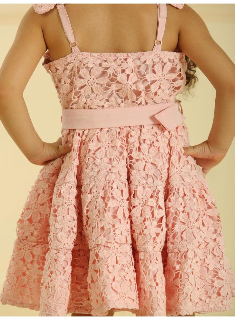 Luxe & Hardy Girl Daisy Daze Embroidered Dress - Image 5