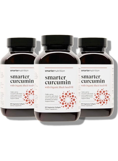Smarter Turmeric Curcumin - Potency and Absorption in a SoftGel | The Most Active Form of Curcuminoid Found in the Turmeric Root | 95% Tetra-Hydro Curcuminoids (180 Count - 3 Month Supply)