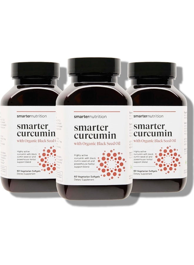 Smarter Turmeric Curcumin - Potency and Absorption in a SoftGel | The Most Active Form of Curcuminoid Found in the Turmeric Root | 95% Tetra-Hydro Curcuminoids (180 Count - 3 Month Supply)