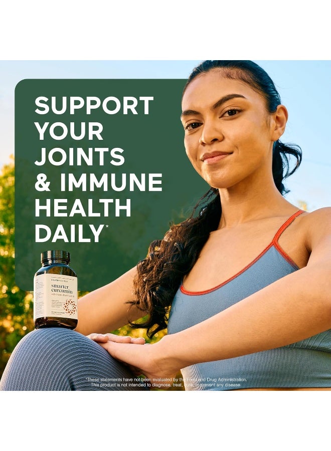 Smarter Turmeric Curcumin - Potency and Absorption in a SoftGel | The Most Active Form of Curcuminoid Found in the Turmeric Root | 95% Tetra-Hydro Curcuminoids (180 Count - 3 Month Supply)