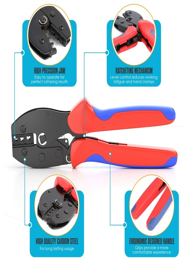 Houseables Solar Wire Connectors, Solar Connector, Crimping Tool, Disconnect Tool, Crimper, Connector Kit, PV Kit, Household, Panel, Cable, 51PC, 12 Pairs 4mm, 2 Spanner Wrench, AWG 14-10, 2.5/4/6 mm² - Image 2