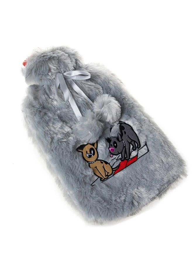 Biggdesign Hot Water Bag With Soft Plush Cover For Pain Relief