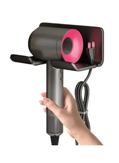 Choosey Hair Dryer Holder - Self Adhesive Blow Dryer Holder Wall Mounted, Hair Dryer Organizer with a Hook for Plug & Cord, Hairdryer Holder for Bathroom Cabinet  - Image 1