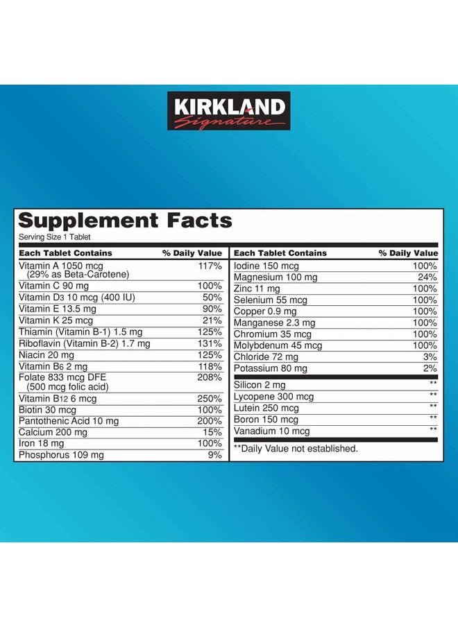 Kirkland Signature Kirkland Signature Daily Multi, 500 Tablets (2 Pack)  - Image 2