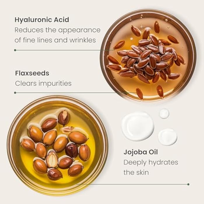 PLANTIFIQUE Korean Jojoba Oil & Hyaluronic Acid Face Massage Serum – Hydrating Anti-Aging Collagen & Niacinamide Formula – Perfect for Gua Sha Facial Massage – Gift for Men & Women - Image 3