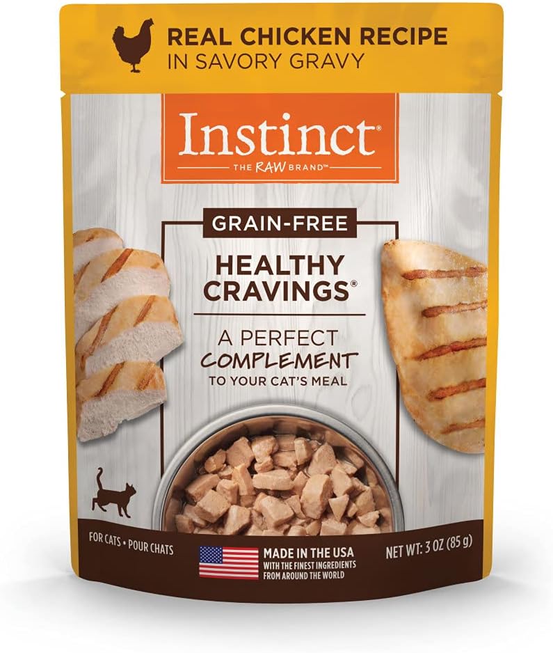 Instinct طعام قطط رطب بنكهة الدجاج من إنستينكت هيلثي كرايفينغز - 3 أونصات - Image 2