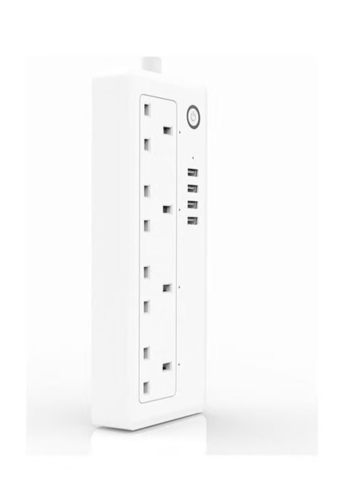 EzzySo Multi-Port Wi-fi Smart Plug Connector White 