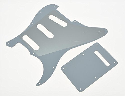 KAISH 11 Hole Strat Style SSS Pickguard ST Back Plate Tremolo Trem Cover for USA/Mexico Stratocaster/Strat Orange 3 Ply - Image 2