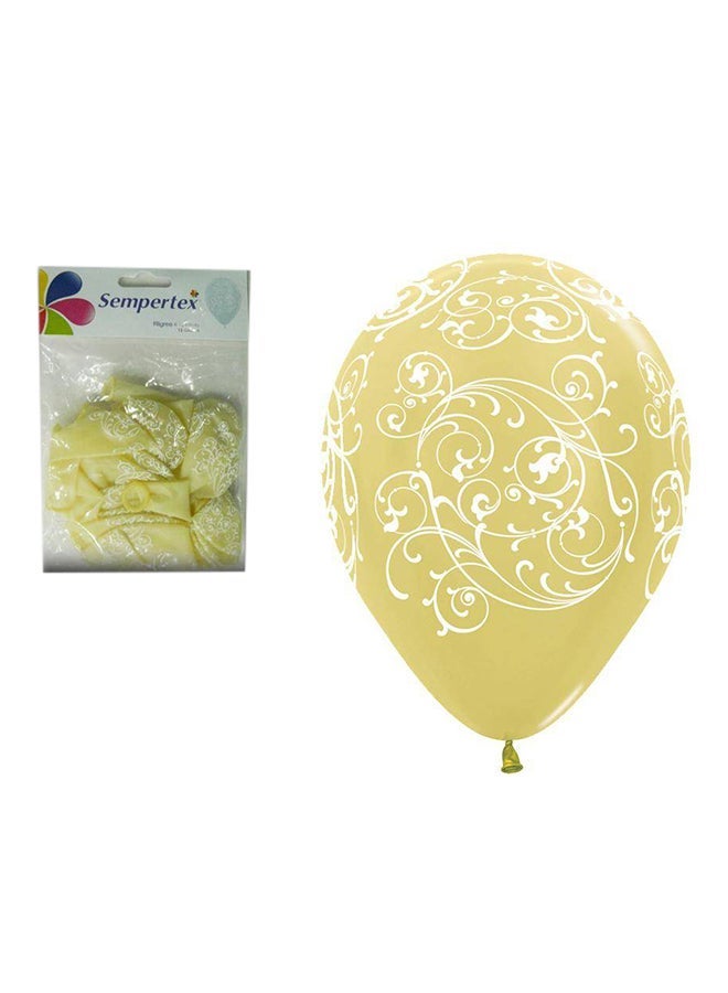 سيمبرتكس طقم بالون لاتكس دائري مكون من 12 قطعة - Image 2