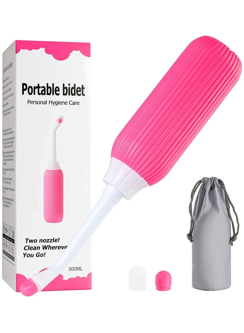 Premium Portable Shattaf Bidet, Portable Bidet, 500ml Portable Bidet with Retractable Nozzle, Postpartum Care, Travel shattaf, peri bottle - Image 2