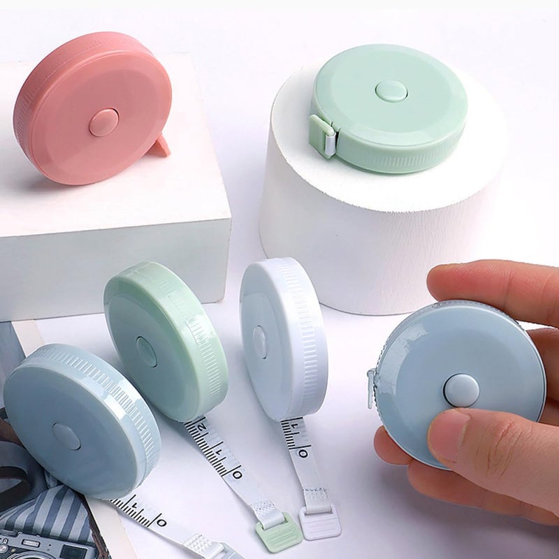Hemobllo 8pcs Soft Tailor Tape Measure Set 2.0m Retractable Flexible Measuring Tape for Sewing Craft Body Measurement with Multiple Colors for Home and Professional Use - Image 4