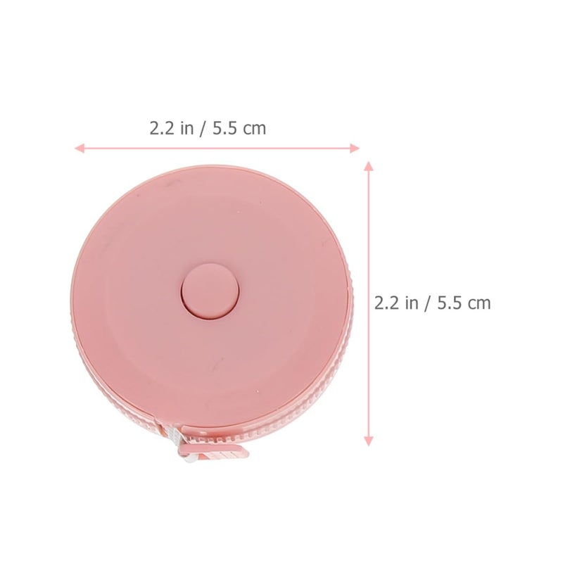 Hemobllo 8pcs Soft Tailor Tape Measure Set 2.0m Retractable Flexible Measuring Tape for Sewing Craft Body Measurement with Multiple Colors for Home and Professional Use - Image 2