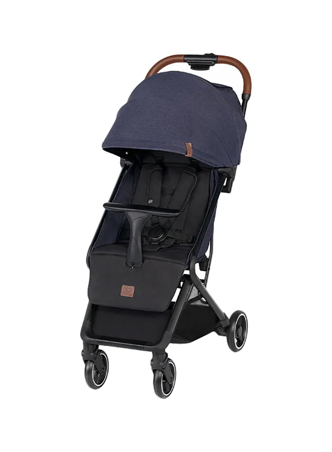 Kinderkraft Nubi Stroller Navy, Lightweight, Compact, One - Click Fold, With Cup Holder And Five - Point Safety Harness
