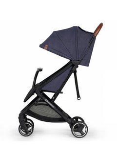 Kinderkraft Nubi Stroller Navy, Lightweight, Compact, One - Click Fold, With Cup Holder And Five - Point Safety Harness  - Image 2